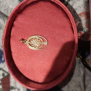 Vintage Solid GENUINE 10K YELLOW GOLD Double DIAMOND PENDANT 💎 💛 CHARM